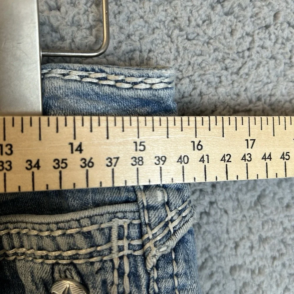 Rock Revival Womens 28 Elizabeth Wide Leg Jeans Cowgirl Rodeo (Missing Button)